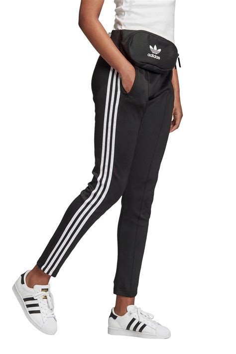 adidas joggingbroek zwart met merk aan zijkant|Vrouwen .